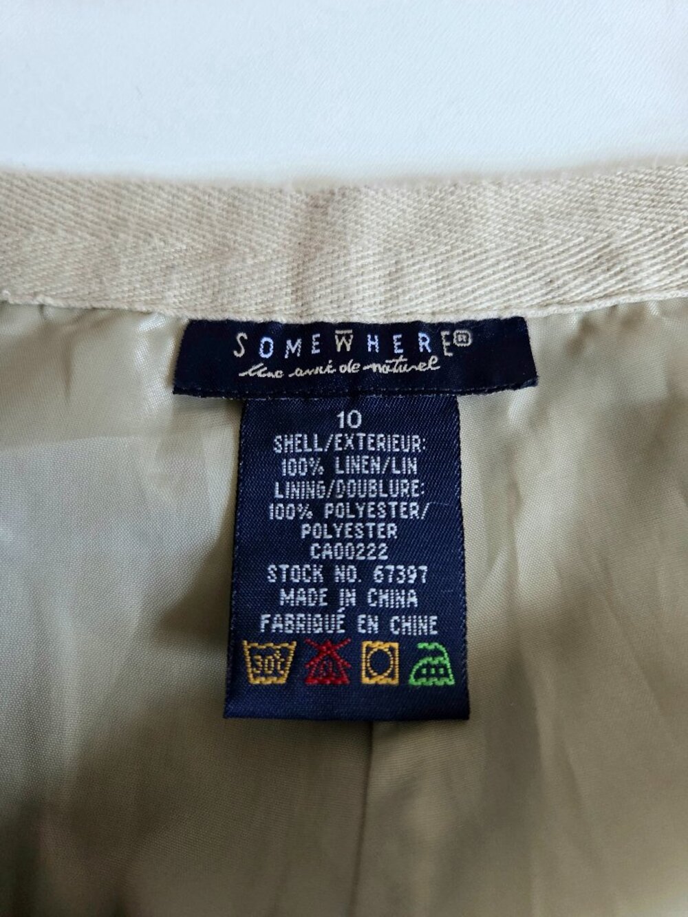 Classic Drawstring Linen Pants - Cream - Picture 5 of 9